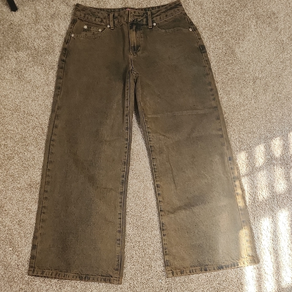 Edikted Tan Denim Jeans